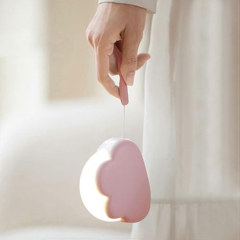 Veilleuse pour bébé et enfant, avec 4 intensités et cordon en silicone, veilleuse nuage pour l'allaitement, rechargeable (1/4)