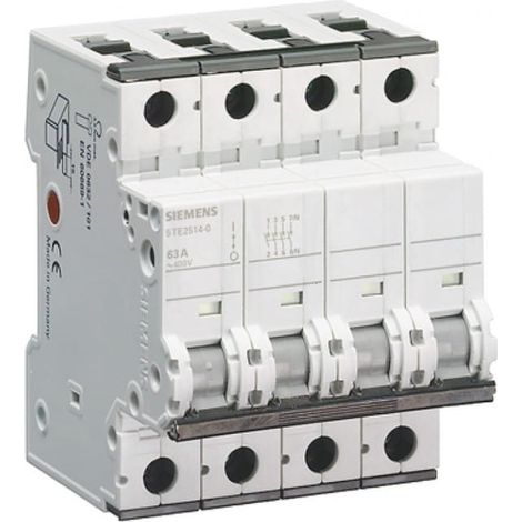 Interruttore sezionatore modulare 63A 4P 400V possibile sgancio 5TE2514-0