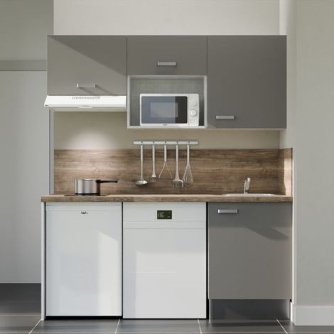 Kitchenette K55L-PT - 180 cm avec plan de travail et évier