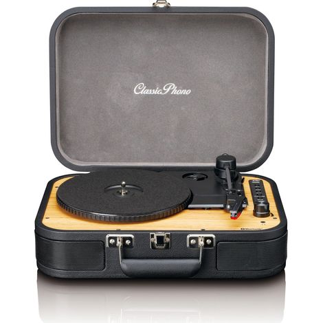 Lenco TT-116BK: tocadiscos con altavoces integrados y Bluetooth.