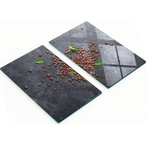 Tablas decorativas multifuncionales de vidrio templado para granos de café, 2x30x52 cm. (1/5)