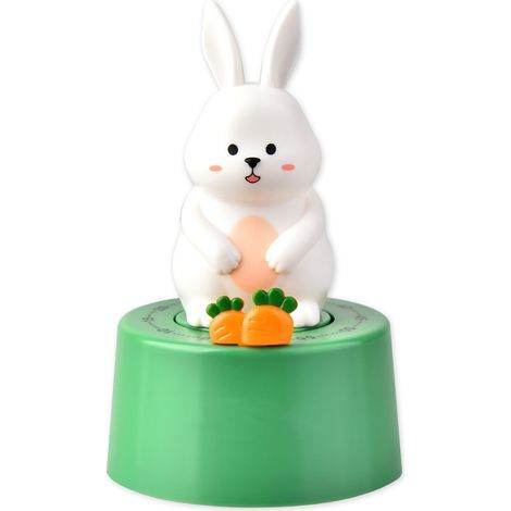 Minuteur Mécanique 60 Min avec Alerte Sonore et Lumineuse, Design Animal Magnétique pour Cuisine ou Étude, Facile à Utiliser (1/5)
