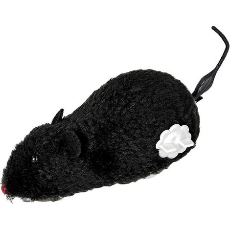 Jouet pour chat souris à remontoir - Queue qui tourne, mouvement automatique - parfait pour les jeux de bondissement et de poursuite (1/5)