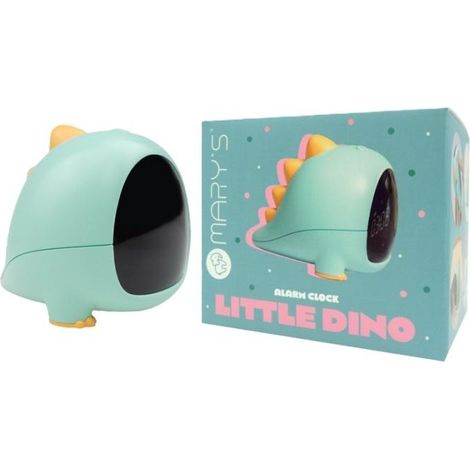 Despertador con forma de dinosaurio peque帽o y verde