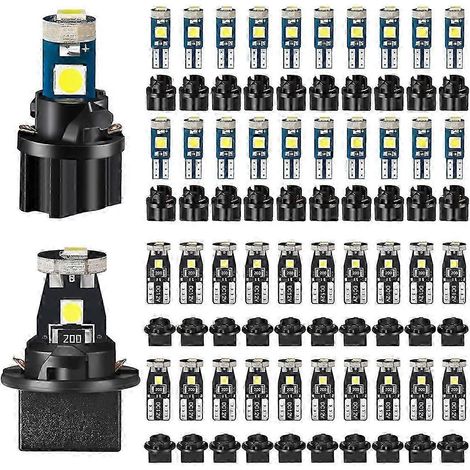 40 ampoules LED T5/T10 pour éclairage de tableau de bord avec culot pivotant (1/5)