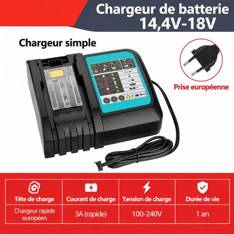 Chargeur Simple 18V pour Batterie d'Outillage Électroportatif Cellules Grade A – Livraison gratuite