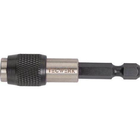 TECWERK Bithalter 1/4 Zoll F 6,3 1/4 Zoll C 6,3 SWF L.60mm TECWERK