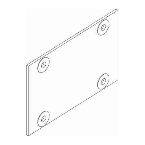 BTI91874P Flache Zwischenverstärkungsplatte für HDX-Nebeneinandermontage