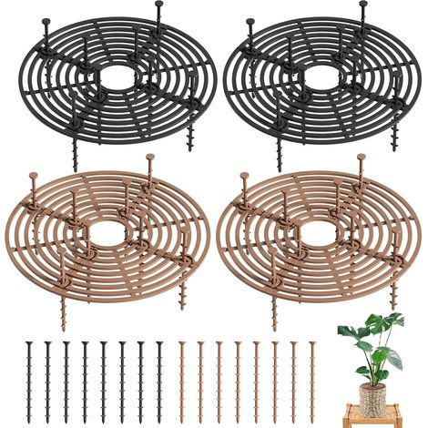 Stuks Bloempot Rooster Snijbaar 30cm Kunststofrooster Plantenbescherming Kat Hond Baby Graven Stopper Veiligheid Plant Rooster Pot afdekking (1/5)