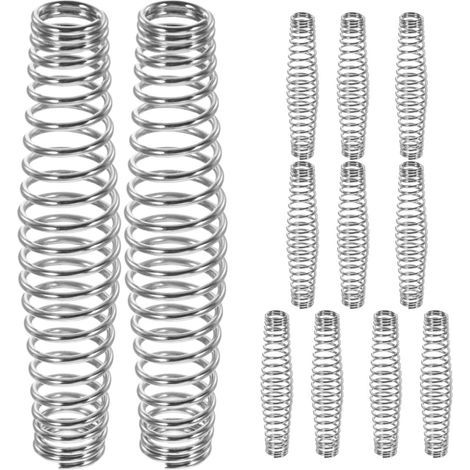 12-teiliges Edelstahl-Gartenscheren-Set mit Federn zum Trimmen und Beschneiden, spiralförmiges Design für präzise Schnitte, für die manuelle Gartenpflege