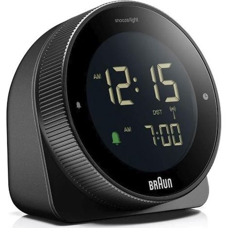 Braun bc 24 b dcf radio alarm clock black (1/2)