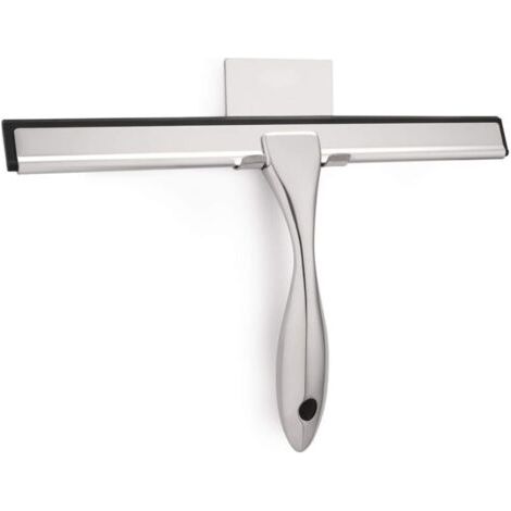 Raclette de douche multi-usages pour portes de douche, salle de bain, fenêtres et vitres de voiture - Acier inoxydable, 30 cm (1/5)