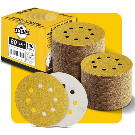 Schleifscheiben 125mm 8 Loch 80 Klett P 80 - 100 Pack (1/5)