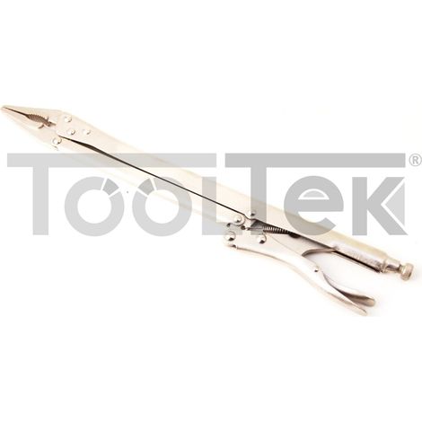 PINZA AUTOBLOCCANTE A SCATTO EXTRA LUNGA 370mm BECCHI DRITTI