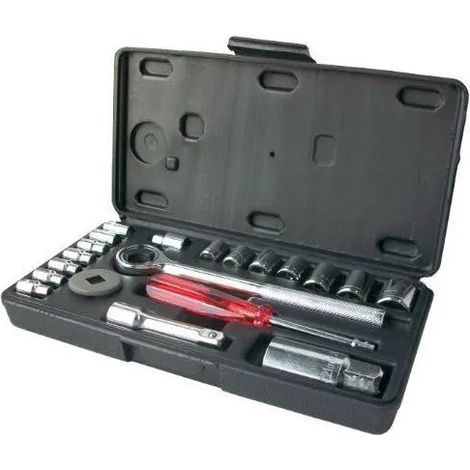 Clés et douilles conp 20 pièces coffret durable varié
