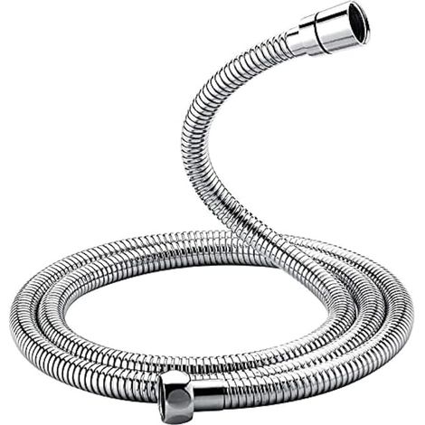 Flexible de douche universel G851-20 (G1/2 pouce, 2 m), flexible anti-torsion et anti-pliure, acier inoxydable/chrome (1/5)