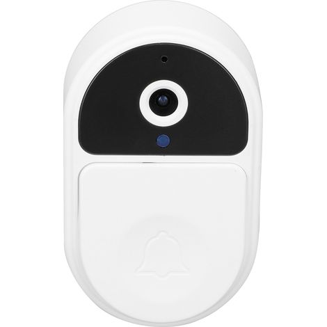 Sonnette vidéo WiFi sans fil avec caméra grand angle 1080p et vision nocturne, application intégrée et récepteur, pour la sécurité de votre domicile. (1/5)