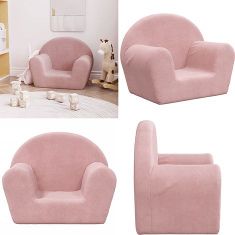 Kindersofa Rosa Weich Plüsch - Kinder Sofa - Rosa - Plüschsofa - Kinderzimmersofa - Kindersitzplatz - Home & Living (1/5)