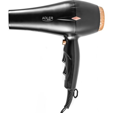 Adler AD2244 Sèche-cheveux ionique professionnel avec Concentrateur et Diffuseur inclus - Fonction Cool Shot - Fonction ION