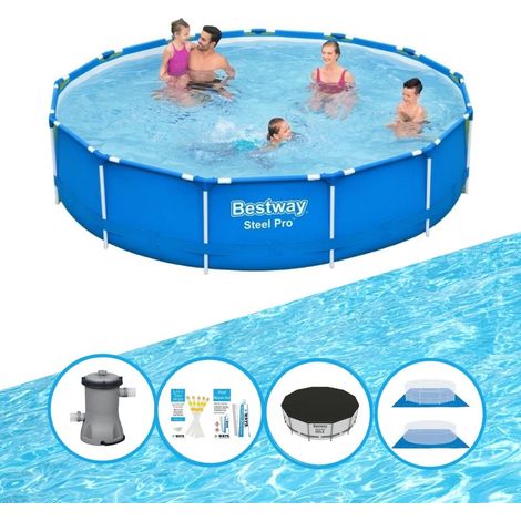 Bestway Bestway Steel Pro Ronde - 396x84 cm - 6-pièces S22754 (1/5)