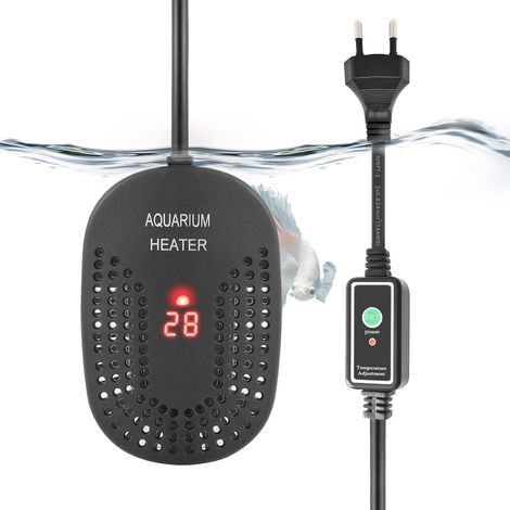 Mini Chauffage pour Aquarium 50W 100W, Chauffage Réglable pour Aquarium avec Contrôleur de Température Externe, Chauffage Incassable pour Poissons et Tortues, Eau Douce et Eau Salée (50W) (1/5)