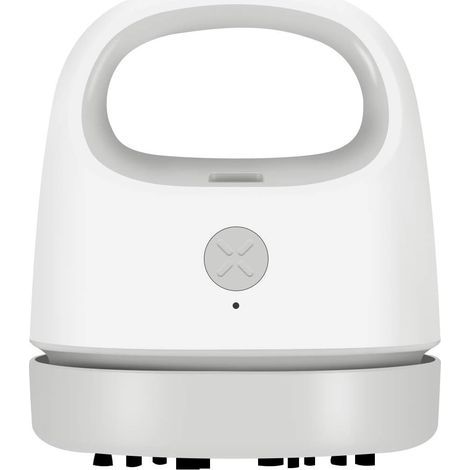 Handstaubsauger mit Reinigungsbürste, USB-wiederaufladbarer Staubsauger, bester Bürostaubsauger ohne tote Winkel (grau) (1/5)