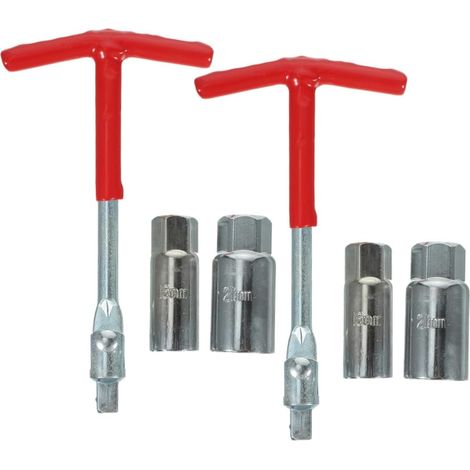 2 Pièces Clé à Bougie Allumage Jeu de Douilles à Bougie Outil Extraction pour Réparation Automobile Douille à Entraînement Clé avec Ergot