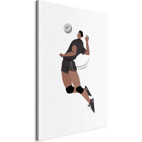 Abbildung – Volleyballspieler vor weißem Hintergrund – Illustration (1/3)