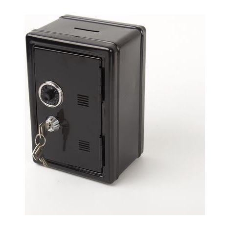 Ein stilvoller Metallsafe mit zwei Schlüsseln und einem Zahlenschloss, ideal zur Aufbewahrung von kleinen Dokumenten, Pässen, Bargeld, Schmuck und Schwarzgold. (1/5)