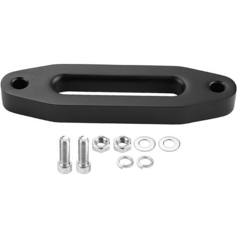 DEESSE SHOP-Akozon 6 Pouces Noirs en Aluminium Hawse Fairlead pour Le Câble de Corde de Treuil Synthétique ATV - Rester & Weatherprooal Design. (1/5)