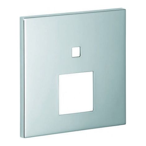 Rosette 48431 carrée pour EHM-FMS avec commutation à 2 voies chromée (1/3)