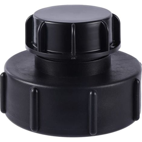 YMYNY IBC Adapter S100x8 auf S60x6 Reduzierung Grobgewinde mit Kappe Tankadapter IBC Tankadapter (1/4)