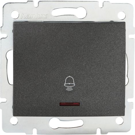 Pulsante campanello LED LOGI grafite Kanlux 25253 parete (1/2)