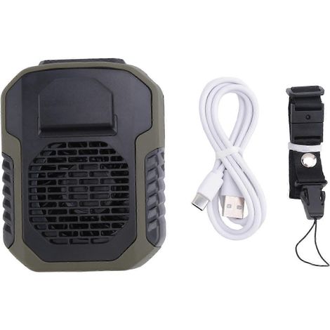 Ventilateur portable à porter autour de la taille, 6000 mAh, rechargeable par USB, mini ventilateur puissant, idéal pour une utilisation en extérieur. WHBYV (1/4)