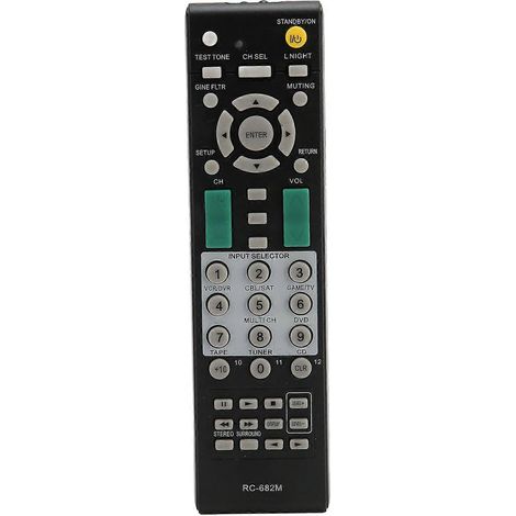 Ersatzfernbedienung für ONKYO AV-Receiver RC681M RC606S RC607M SR603 SR502 SR504 HTR550 HTR557, kompatibel mit Heimkino-Verstärkern, Infrarot-Backup-Fernbedienung, universelle Ersatzfernbedienung. (1/5)