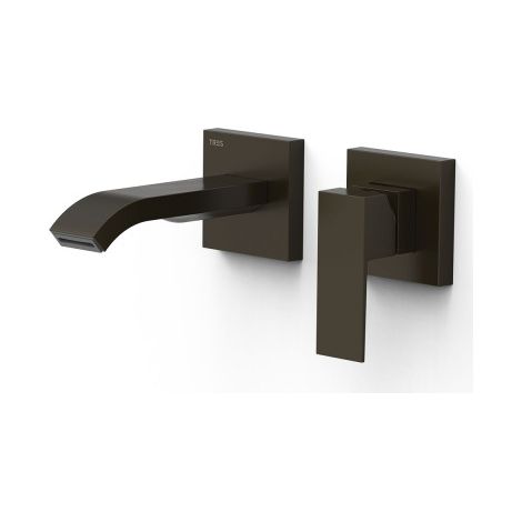 Mitigeur lavabo encastré bec 153 mm Noir Bronze - TRES 00630023KMB (1/2)