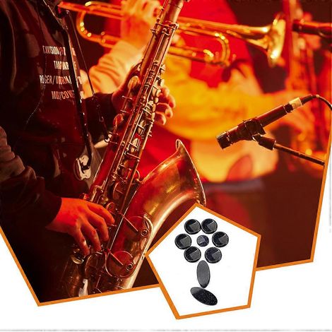 9 pièces de boutons de clés de saxophone en forme de coquille, inserts lisses et colorés pour jouer de la musique, cartouches d'instrument de musique, composants (1/5)