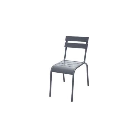 SEDIA IN ACCIAIO MODELLO LONDRA COLORE ANTRACITE  cm.56,5x45,5x81h.    VETTE
