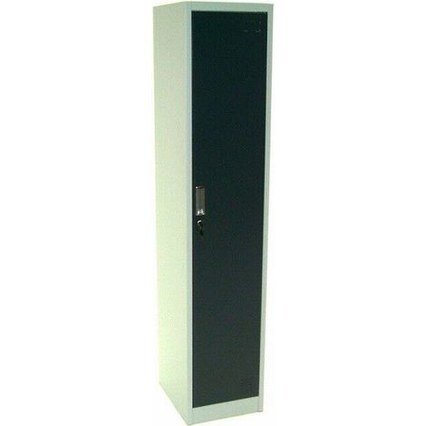 Spind Einzelspind 180x38x45 cm Garderobenschrank Umkleideschrank Schrank 57020 (1/5)