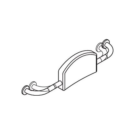 HEWI 801.51B910 99 Appui-dos Ser 801, mat (1/2)
