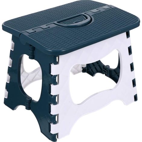RGE Tabouret pliant tabouret pliable adulte enfants petit tabouret de pêche cuisine jardin salle de bain tabouret bleu foncé 1 pièce (1/5)