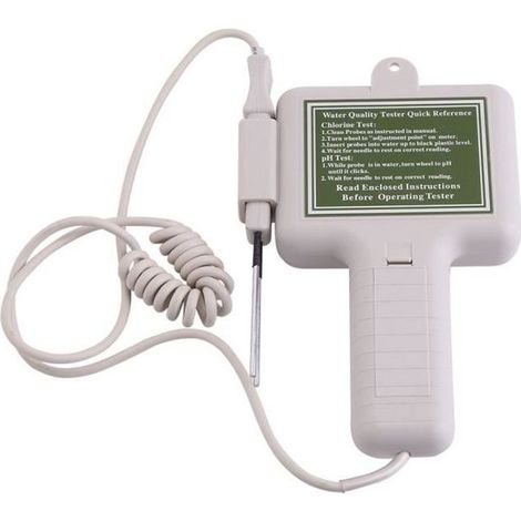 Testeur de qualité de l'eau - Portable - pH et chlore - Piscine et Spa - Facile à utiliser (1/4)