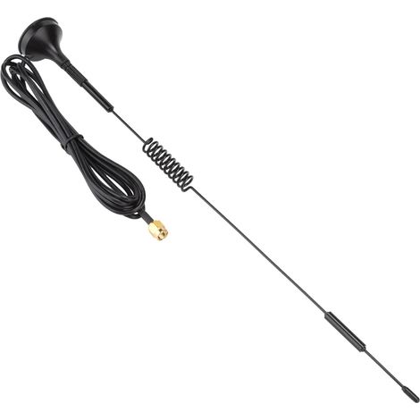 Antenne sans fil 433 MHz, gain élevé 10 dBi, 31 cm, connecteur SMA mâle, fixation magnétique. (1/5)
