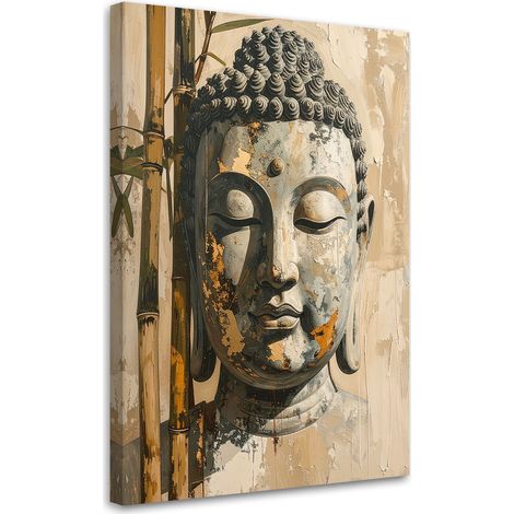 Tableau déco Harmonie Bouddha Zen Spa Imitation peinture 60x90 (1/4)