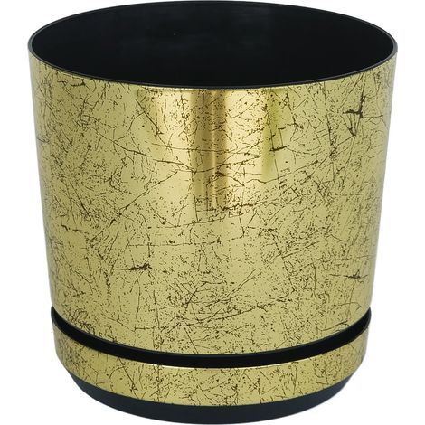 Pot de fleurs en or ancien, diamètre 18 cm, or ancien (1/5)