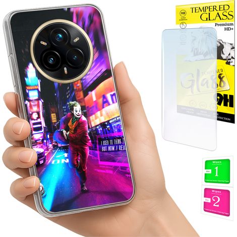 Custodia per Realme 14 Pro+ 5G / 14 Pro Plus 5G, cover posteriore + vetro 9H (1/5)