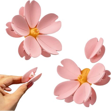 Clips decorativos 3D para bolsas de comida con forma de flor de cerezo, imanes reutilizables para nevera con forma de flor de cerezo, clips resellables ideales para guardar bolsas de snacks, artículos