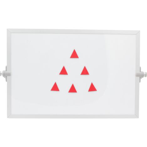 Symbole magnétique Triangle 2 cm rouge