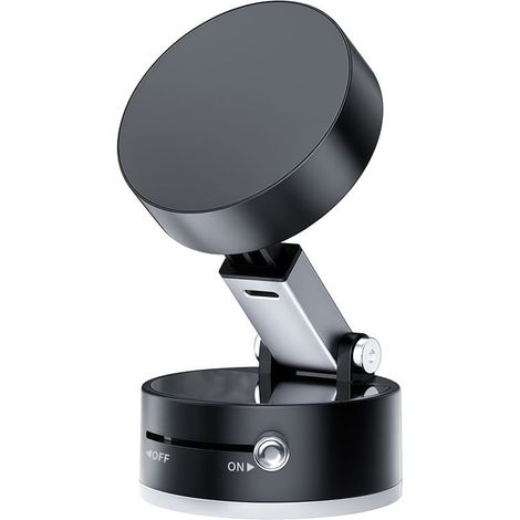 Support téléphone Wefix universel à ventouse noir compatible MagSafe avec bras réglable