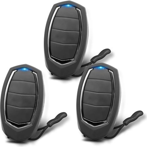 433.92 MHz Remote Control for Gates, Pack of 3 Garage Door Remotes Compatible with MOTORLINE Falk MX4SP MXS4SP MX5SP RCM DSM, 4 Channels (1/5)